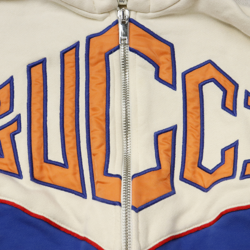 Baby Gucci Logo Applique Zip Hoodie Size 110 4Y - Picture 3 of 7